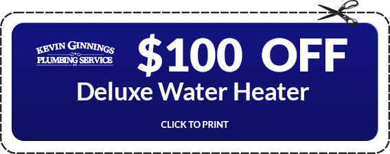 $100 Off on Deluxe Water Heater by Kevin Ginnings Plumbing