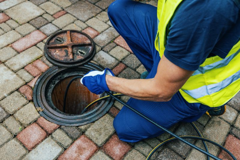 A man repairing a drain in South Kansas City